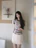 白鹿语女装今年最流行的衣服2026新款夏季上衣短袖女士t恤 花色 S 实拍图