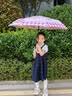 美度全自动三折雨伞学生儿童晴雨伞环扣柄可挂书包圆角防戳M3075紫色 实拍图