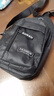 【已售300万】新款男女皮革触感胸包休闲时尚牛津布单肩包斜挎包 双层-黑色（高性价比） 实拍图