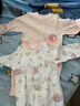 舒贝怡2件装婴儿衣服满月新生儿连体衣周岁宝宝爬服春夏纯棉哈衣粉色80 实拍图