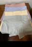 锦度（jindu）平角内裤女士纯棉裆高腰收腹安全女式四角短裤 杏+兰+灰+豆沙 XL 实拍图