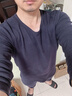 海澜之家（HLA）保暖内衣男士秋衣秋裤男100%纯棉抗菌防螨保暖线衣线裤打底套装 100%纯棉抗菌防螨-海军蓝 2XL /180(体重150-170斤) 实拍图