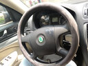 WRC汽车方向盘套四季通用皮拼翻毛皮适用奥迪宝马大众丰田带回位环标 O型翻毛皮黑灰色 实拍图