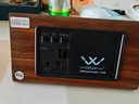 WOOD SHOW复古木质闹钟 LED静音电子钟创意床头钟客厅座钟摆件夜光时钟闹表创意北欧风电子闹钟夜光温度钟 新1610三角形【棕木白字】充电款 实拍图