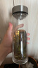 希诺抗菌玻璃杯双层防烫办公车载水杯男高档泡茶杯子XN-9607KT 410ml 实拍图