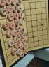紫湖中国象棋高档加厚榉木套装实木质大号60号雕花便携折叠式皮革棋盘 实拍图