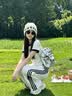 兜兜王国女童套装夏装2026新款儿童夏季短袖运动衣服女大童巨好看韩系穿搭 白色 【短袖+休闲裤】两件套 150 实拍图