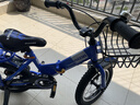 凤凰（Phoenix）儿童自行车宝宝脚踏车儿童折叠自行车3-8岁童车  陆寻 蓝色 14寸 实拍图