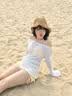 浪莎泳衣女纯欲性感比基尼分体三件套少女防晒遮肚显瘦保守甜美泳装女 实拍图