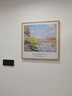 梵高莫奈原木风小清新装饰挂画世界名画客厅餐厅小众油画 O款莫奈《塞纳河畔的春天》 50*50cm 原木色木纹框+油画布 实拍图