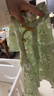 巴厘小猪女童短袖连衣裙夏季薄款小女孩公主裙儿童国风衣服夏 绿底小鸭 80 cm 实拍图