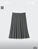 优衣库女装宽褶中裙/半身裙裙子479916 488364 488364/08深灰色 S 实拍图