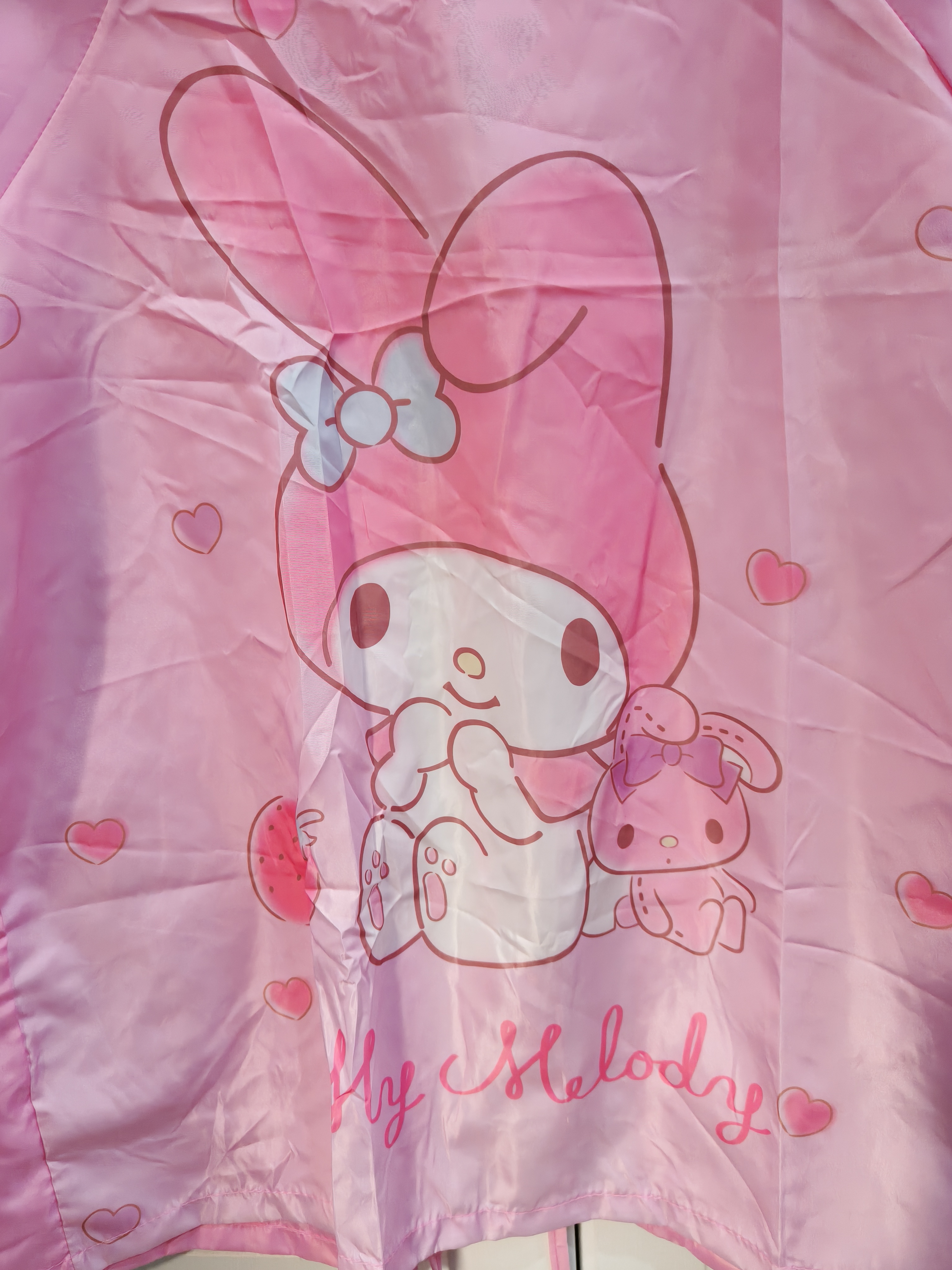 Hello Kitty儿童罩衣反穿衣宝宝吃饭围兜画画衣防水围裙饭兜 U4055粉色 L码  实拍图
