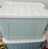 禧天龙家用收纳箱加厚衣物储物箱塑料箱大容量玩具整理箱 60L蓝色1个装 实拍图