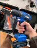 西默德手电钻工具箱全套家用五金小型钻墙打孔锂电冲击手枪钻电动螺丝刀 【爆卖100万+】德国无刷大钢炮48VF【两电一充】 实拍图