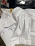 罗蒙（ROMON）纯色商务职业正装男士白衬衫工装外套长袖衬衣男CS108白色4XL 实拍图
