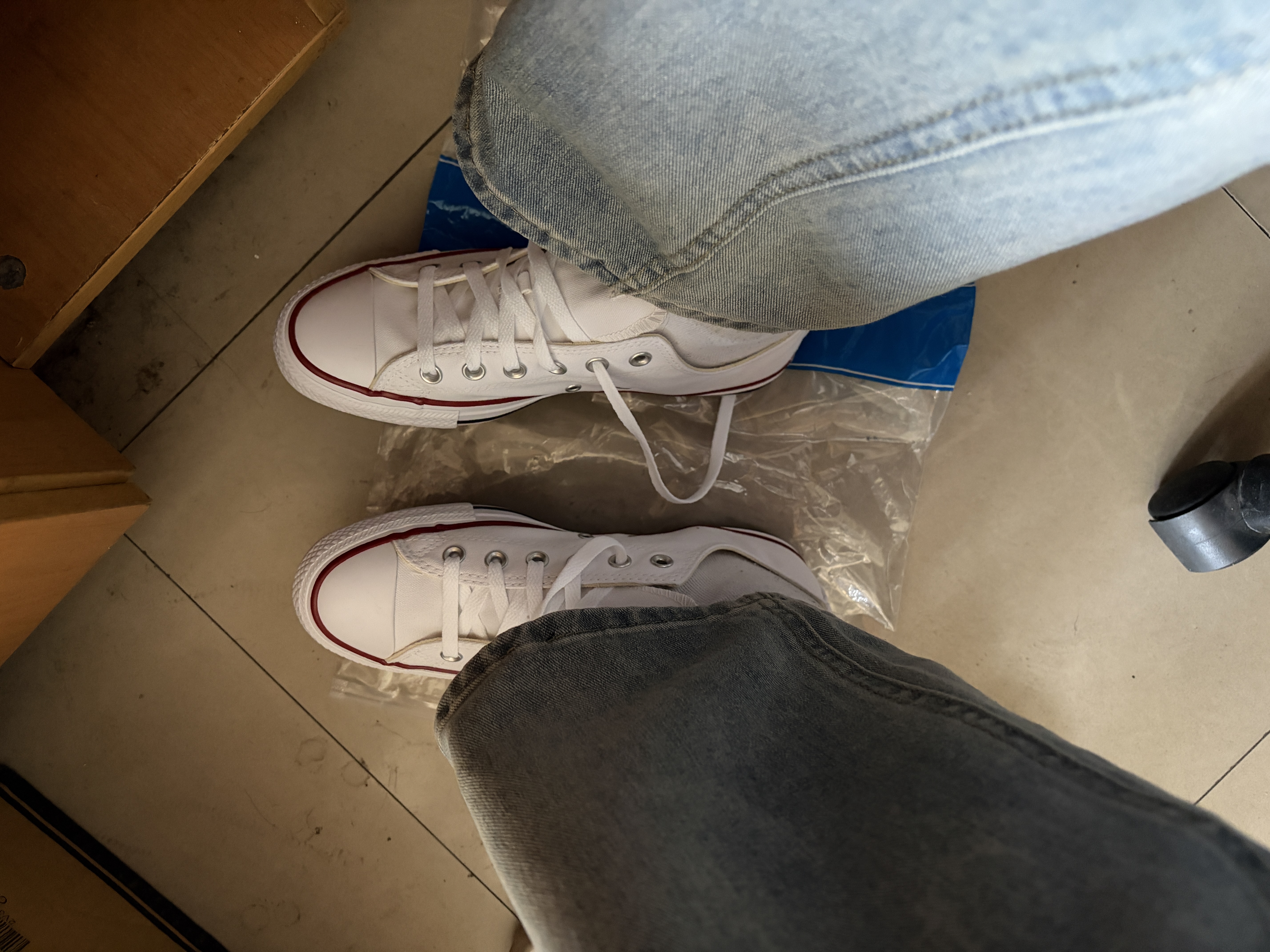 匡威（Converse）All Star夏季经典帆布男女低帮休闲运动小白鞋101000 101000/白色 41 实拍图