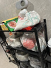 全品屋厨房置物架落地免安装折叠置物架多层烤箱架放锅架微波炉收纳架 免安装黑色加粗4层71*34*125cm 实拍图