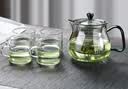 禾艾苏（heisou）耐热玻璃茶壶加厚茶水分离简约过滤花茶壶高颜值沏茶壶围炉煮茶壶 雨润壶-570ML+4个茶杯 实拍图