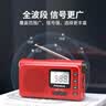 熊猫（PANDA）6243收音机全波段便携照明插卡小型老人礼物礼品手电车载备用半导体 红色 实拍图