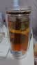 希乐玻璃杯双层玻璃水杯高颜值男士商务办公茶水分离杯便携泡茶杯子 实拍图