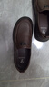 意尔康男鞋秋季羊皮舒适一脚蹬皮鞋男软面套脚商务休闲鞋 59171W 棕色40 实拍图
