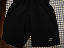 尤尼克斯（YONEX）羽毛球网球运动服男短裤yy速干15048CR-007黑色L 实拍图