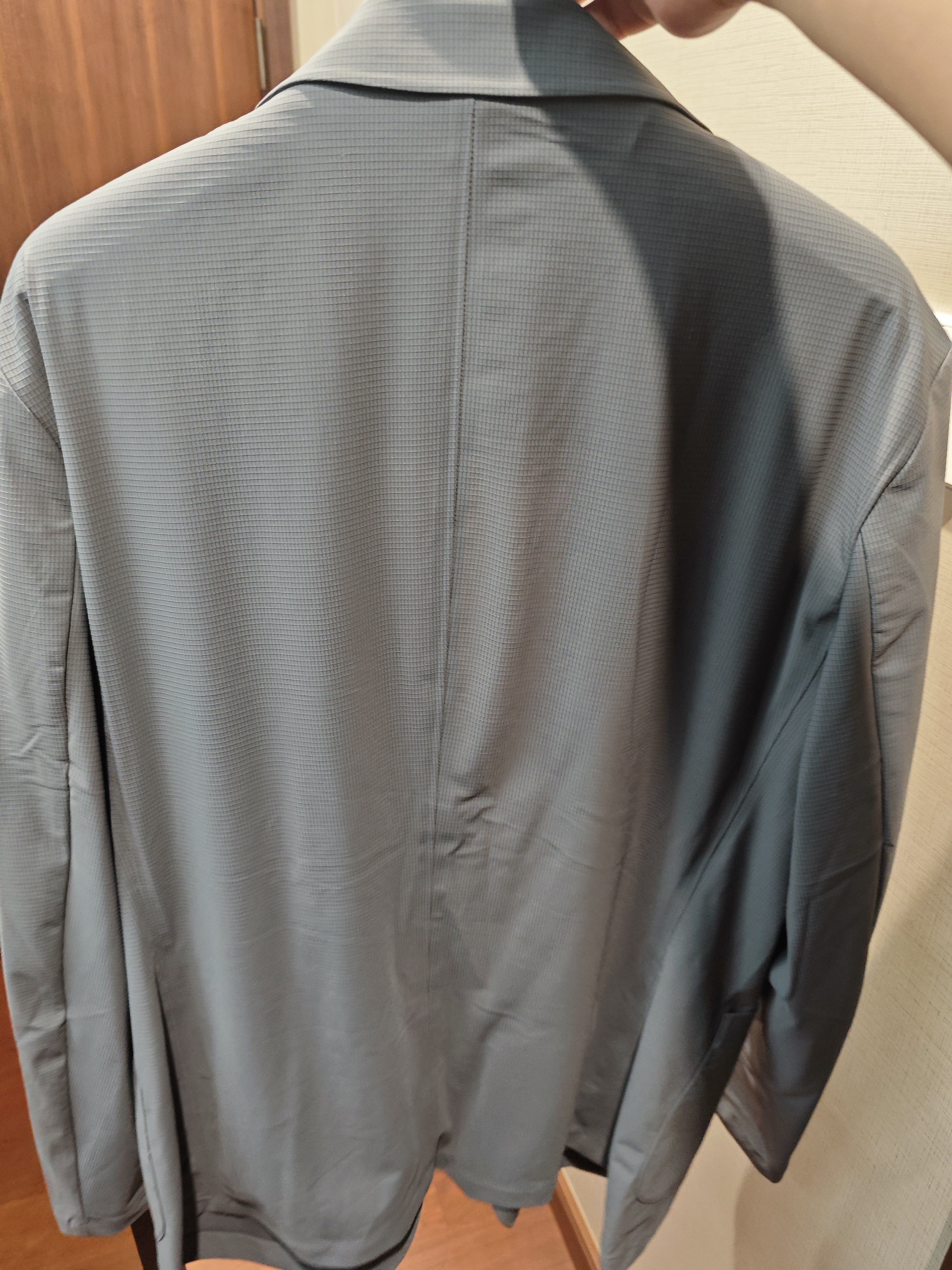 罗蒙（ROMON）男士防晒西服26年夏季商务免烫高档单西凉感外套上衣灰色L 实拍图