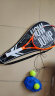 WITESS 网球拍碳纤维男女初学（已穿线）网球训练器大学生带线回弹套装 黑白5080-单支（攻守均衡） 实拍图