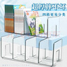 离草透明书立架子桌面书架 书夹桌上书架置物架书架四联书立隔书架立架书挡亚克力 2个装 实拍图
