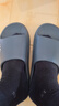 回力厚底防滑男女士凉拖室内外穿软底洗澡浴室拖鞋HL0212蓝灰40-41 实拍图