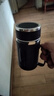 新款玻璃杯商务防爆把手大容量手柄办公室泡茶水杯防摔男女杯子 活动商务黑【两款随机发】 500ml 实拍图
