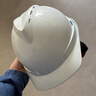 伟光ABS安全帽  V型新国标透气款 防砸耐穿刺 Y型下颏带工地建筑头盔 白色旋钮式 实拍图