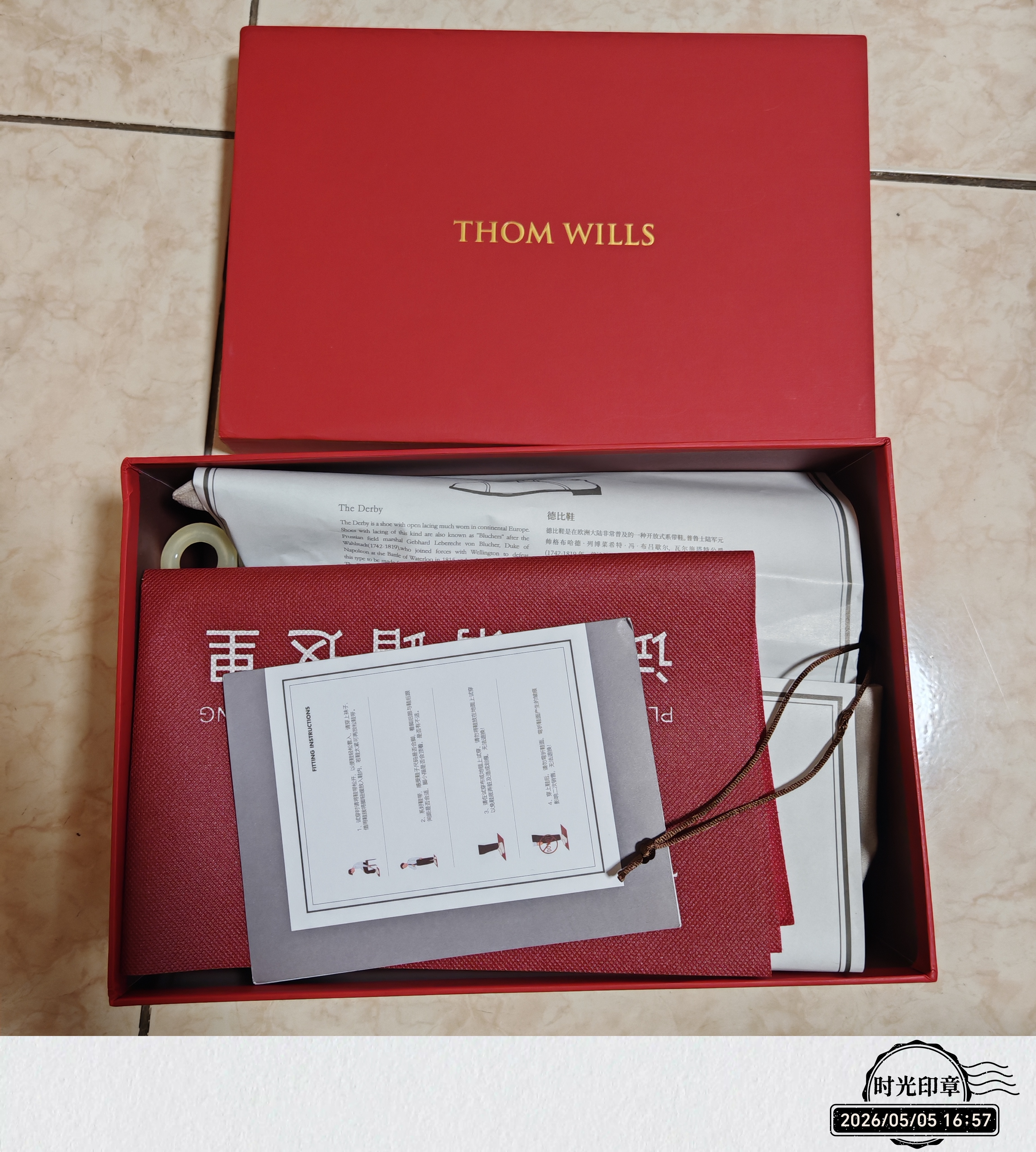 THOM WILLS真皮小白鞋男士春季休闲板鞋商务透气百搭正装鞋真皮牛皮七夕礼物 白色G014-1 （需比运动鞋选小一码购买） 43 /8.5码 实拍图