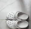 卡骆驰（CROCS）贝拉洞洞鞋沙滩鞋包头女鞋厚底拖鞋|210062 冬日白 -11S（含智必星） 39 (240mm) 实拍图