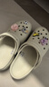 卡骆驰（CROCS）经典云朵洞洞鞋时尚百搭女鞋花园鞋沙滩鞋|206750 骨白色-2Y2(含智必星) 39 (250mm) 实拍图