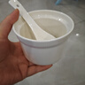 京东京造 炖盅 陶瓷汤碗蒸蛋燕窝辅食碗家用带盖赠勺子纯白260ml 实拍图