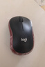 罗技（Logitech）M185鼠标 无线鼠标 办公鼠标 对称鼠标 黑色红边 带无线2.4G接收器 实拍图