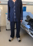 京东京造【10A抑菌】A类一等品50支纯棉睡衣男睡衣春夏情侣家居服绀青L 实拍图