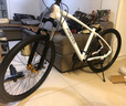 永久山地自行车26英寸21速碟刹款减震前叉男女式成人学生城市越野单车 21速24英寸钢架线碟 白色 实拍图