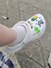 卡骆驰（CROCS）檀健次同款复古小鲸鱼洞洞鞋时尚女鞋厚底洞洞鞋花园鞋206302 白色-100(含智必星) 34 (210mm) 实拍图