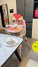 三条小鱼宝宝餐椅多功能可折叠便携儿童餐桌椅婴幼儿小孩可调节吃饭桌座椅 樱花粉【折叠+万向轮+调节】 实拍图