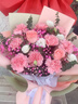 馨仪鲜花速递玫瑰向日葵康乃馨花束生日礼物全国同城配送 康乃馨玫瑰混搭花束 实拍图