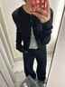 H&M女装毛针织衫夏季慵懒风休闲打底衫短款开衫内搭外套0579541 混灰色167 M 165/96 实拍图