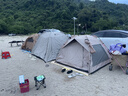 牧高笛（MOBIGARDEN）零动155自动帐篷 户外露营防晒大门厅帐篷黑胶 NX24561044 大象灰 实拍图