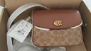 蔻驰（COACH）【礼物】经典标志CASSIE19号单肩斜挎包翻盖夏季女包 棕黄色锈色（新版） 实拍图