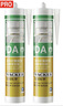 瓦克（WACKER）DA PRO防霉玻璃胶厨卫密封胶防水美容胶中性硅胶马桶封边白色两支 实拍图