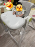 babycare宝宝餐椅6个月以上吃饭可折叠儿童座椅可移动婴儿成长椅 贝壳白 实拍图