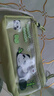 语季 熊猫胖达三角笔袋 双层透明前袋 小学生文具袋 卡通动漫 女孩 涤纶材质 拉链闭合 开学必备 高颜值 网红爆款 日系可爱风 实拍图