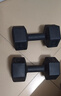 华亚（HUAYA） 哑铃环保包胶六角手铃男士家用健身器材 10KG 一对（5KG*2只） 实拍图